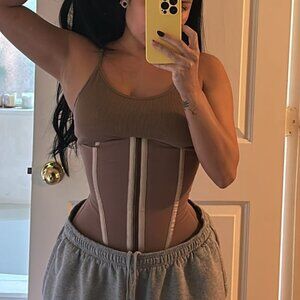 NWOT Elas Shape Cocoa Waist Trainer Corset Size XS